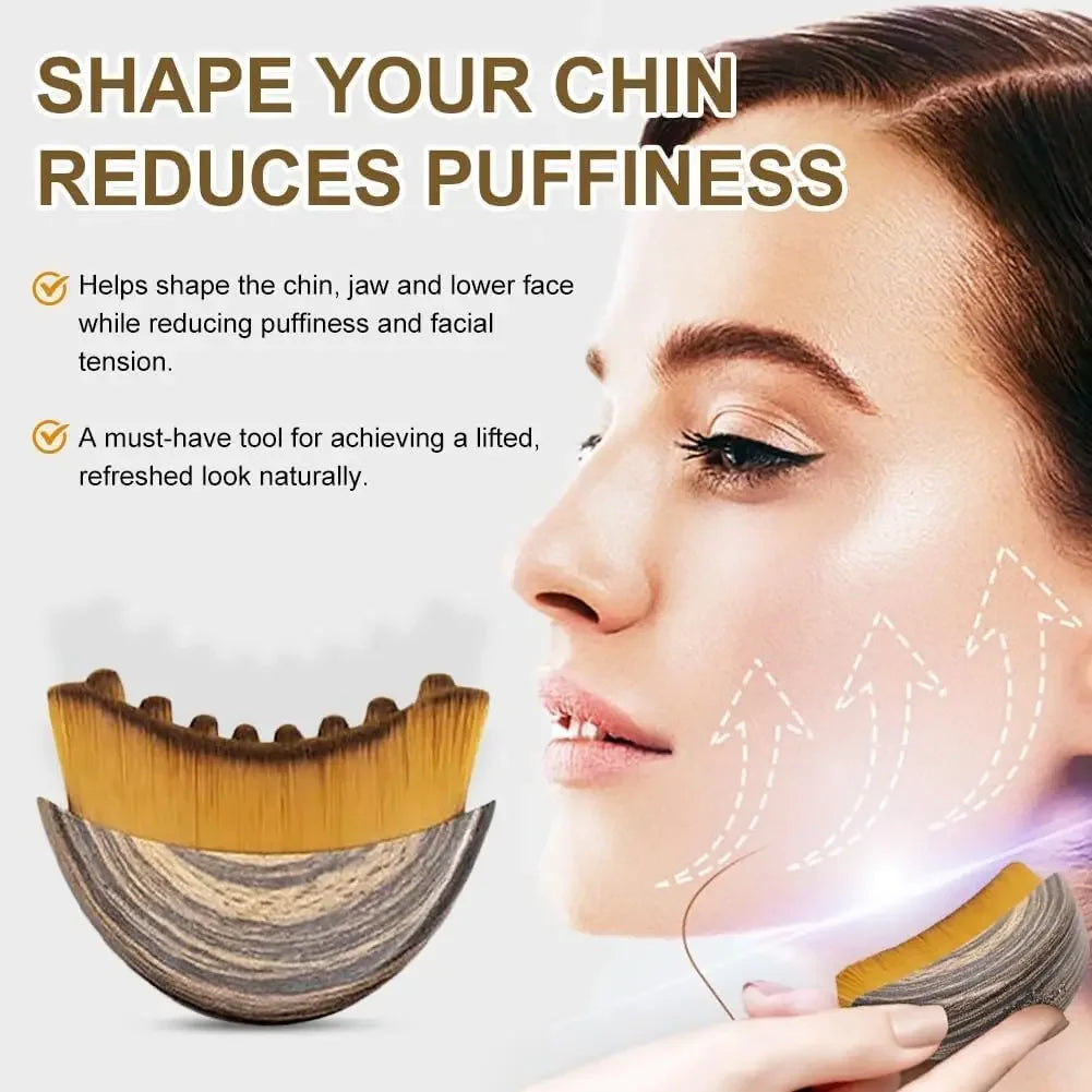 Lymphatic Contour Face Brush,Chin &Jawline Sculpting,Drainage Massager for Face,Ergonomically Designed to Fit The Skin Precisely